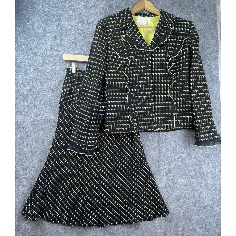 Miller Shor Suit Womens 6‎ Ruffle Preppy Academia Clueless Schoolgirl